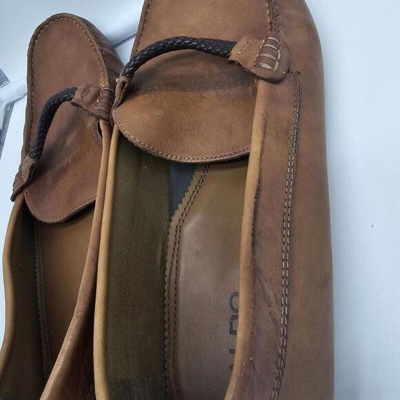 Aldo Mens Brown Suede Leather Dress Shoe Comfort Loafer Size10‎ - Picture 6 of 7